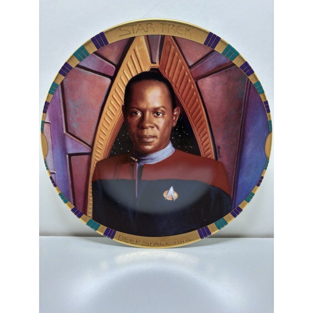 Star Trek: DS9 Comm. Benjamin Sisko Collector Plate 1993 Hamilton Collection